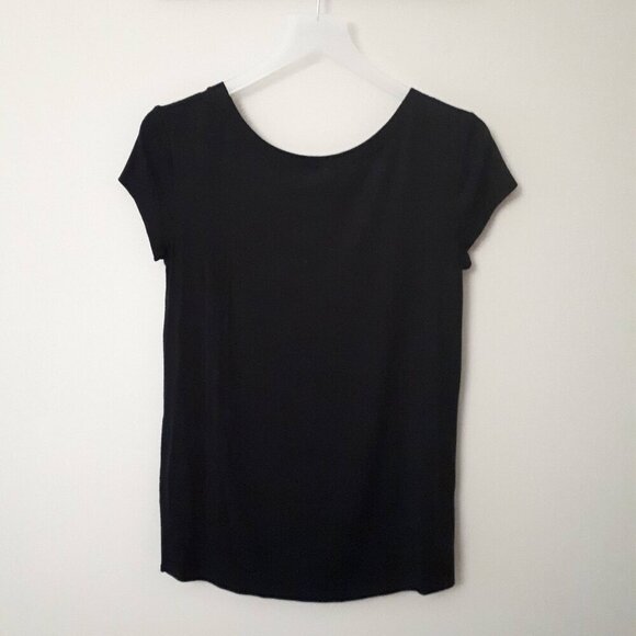 EUC Knit Riot black graphic text "I don't do fashion..." t-shirt, S - Picture 6 of 6